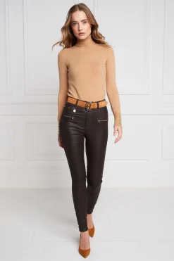 Fashion Coated Jodhpur Jean Women Jeans