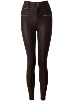 Fashion Coated Jodhpur Jean Women Jeans