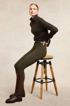 Outlet Contour Trouser (Dark Olive) Women Trousers