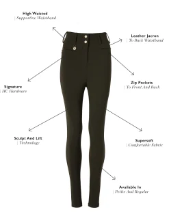 Outlet Contour Trouser (Dark Olive) Women Trousers