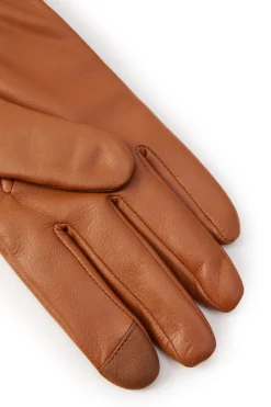 Fashion Contrast Leather Gloves (Tan Ink Navy) Women Gloves|Gloves