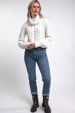 Best Corded Roll Neck Knit Women Knitwear