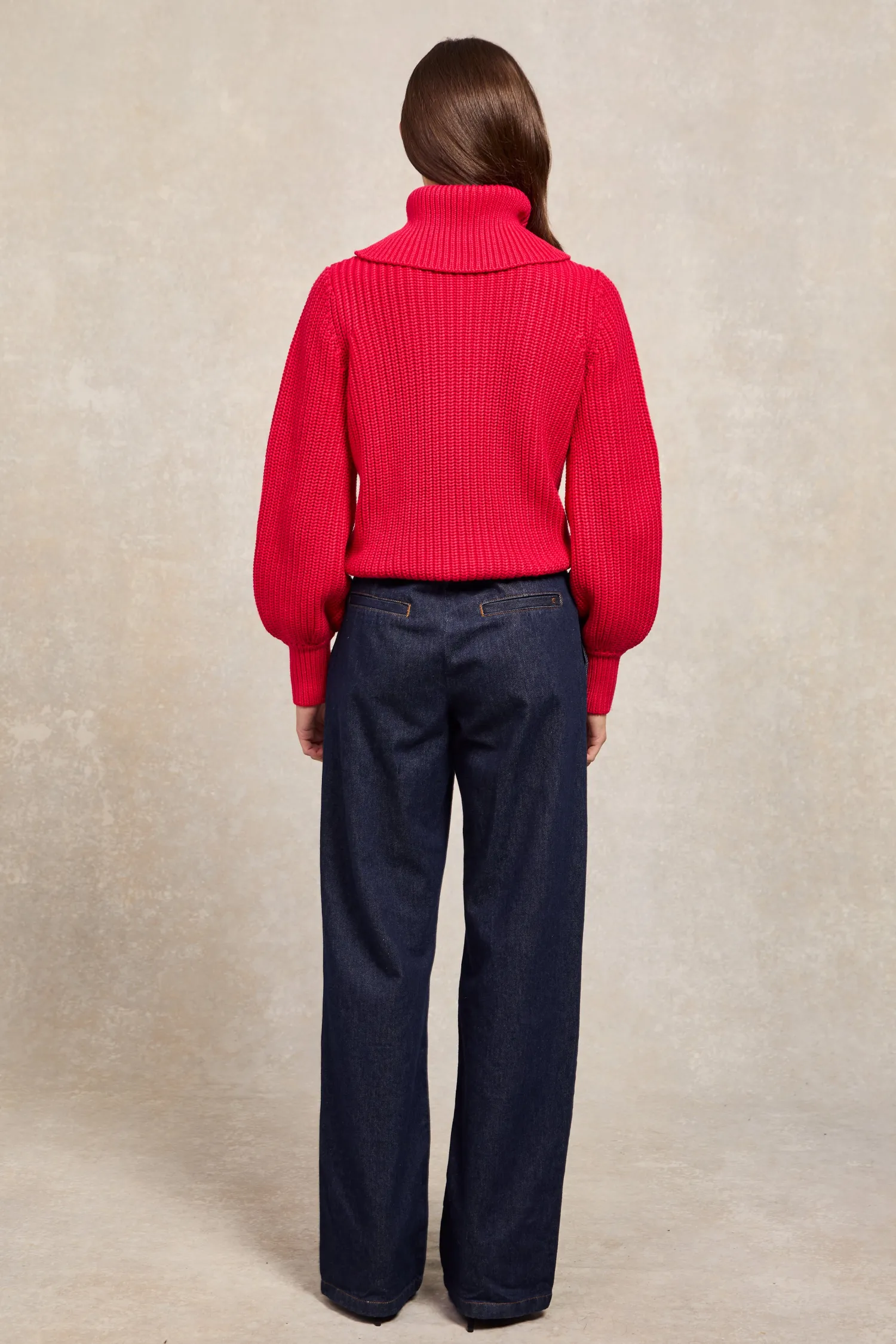 Hot Corded Roll Neck Knit Women Knitwear