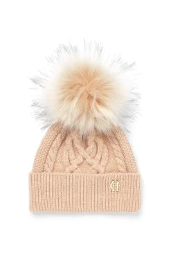 New Cortina Bobble Hat (Camel Champagne) Women Hats & Headbands|Hats & Headbands
