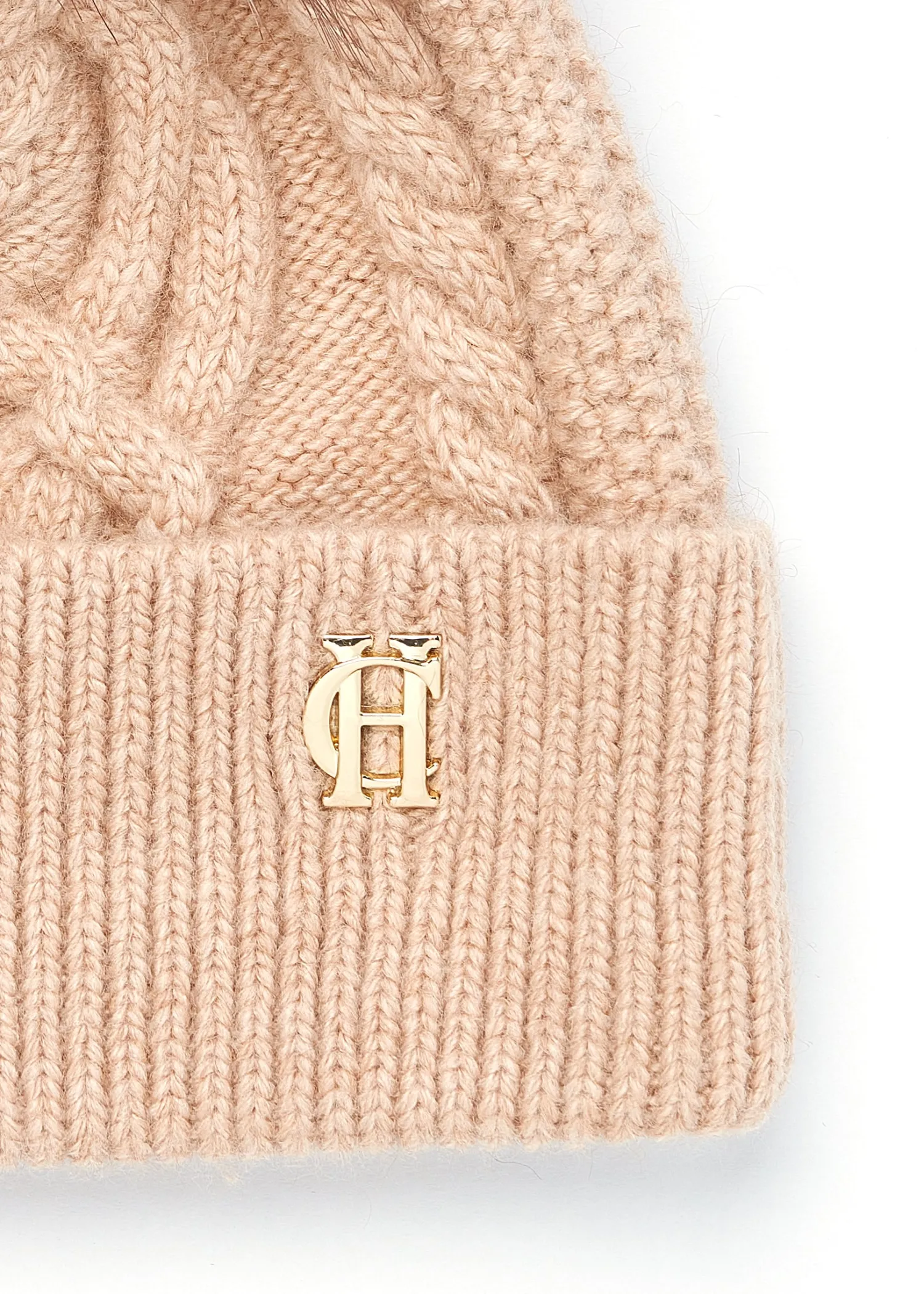 New Cortina Bobble Hat (Camel Champagne) Women Hats & Headbands|Hats & Headbands
