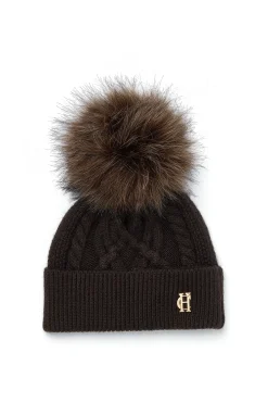 Outlet Cortina Bobble Hat (Chocolate Mink) Women Hats & Headbands|Hats & Headbands