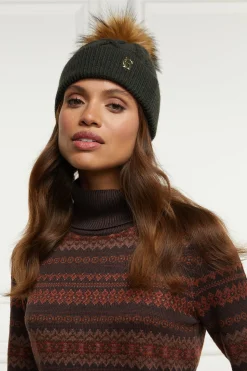Online Cortina Bobble Hat (Fern Green) Women Hats & Headbands|Hats & Headbands