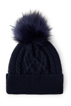 Clearance Cortina Bobble Hat (Ink Navy) Women Hats & Headbands|Hats & Headbands