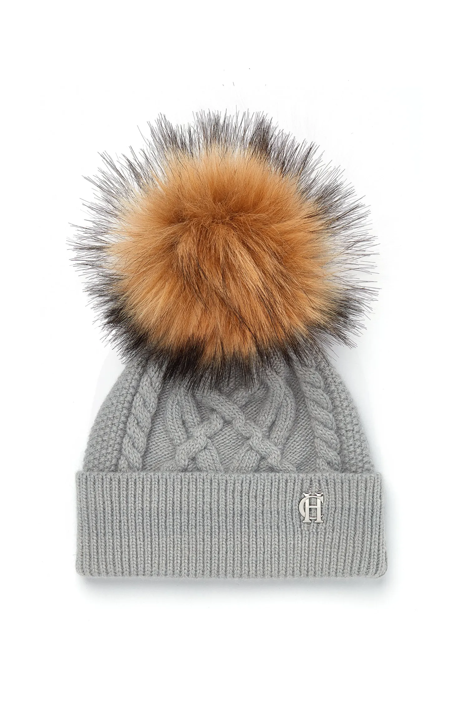 New Cortina Bobble Hat (Soft Grey) Women Hats & Headbands|Hats & Headbands