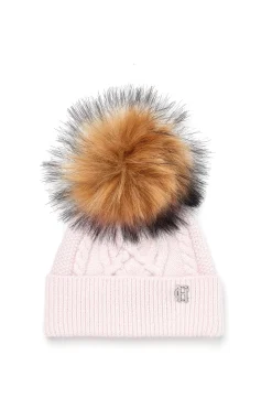 Hot Cortina Bobble Hat (Soft Pink) Women Hats & Headbands|Hats & Headbands