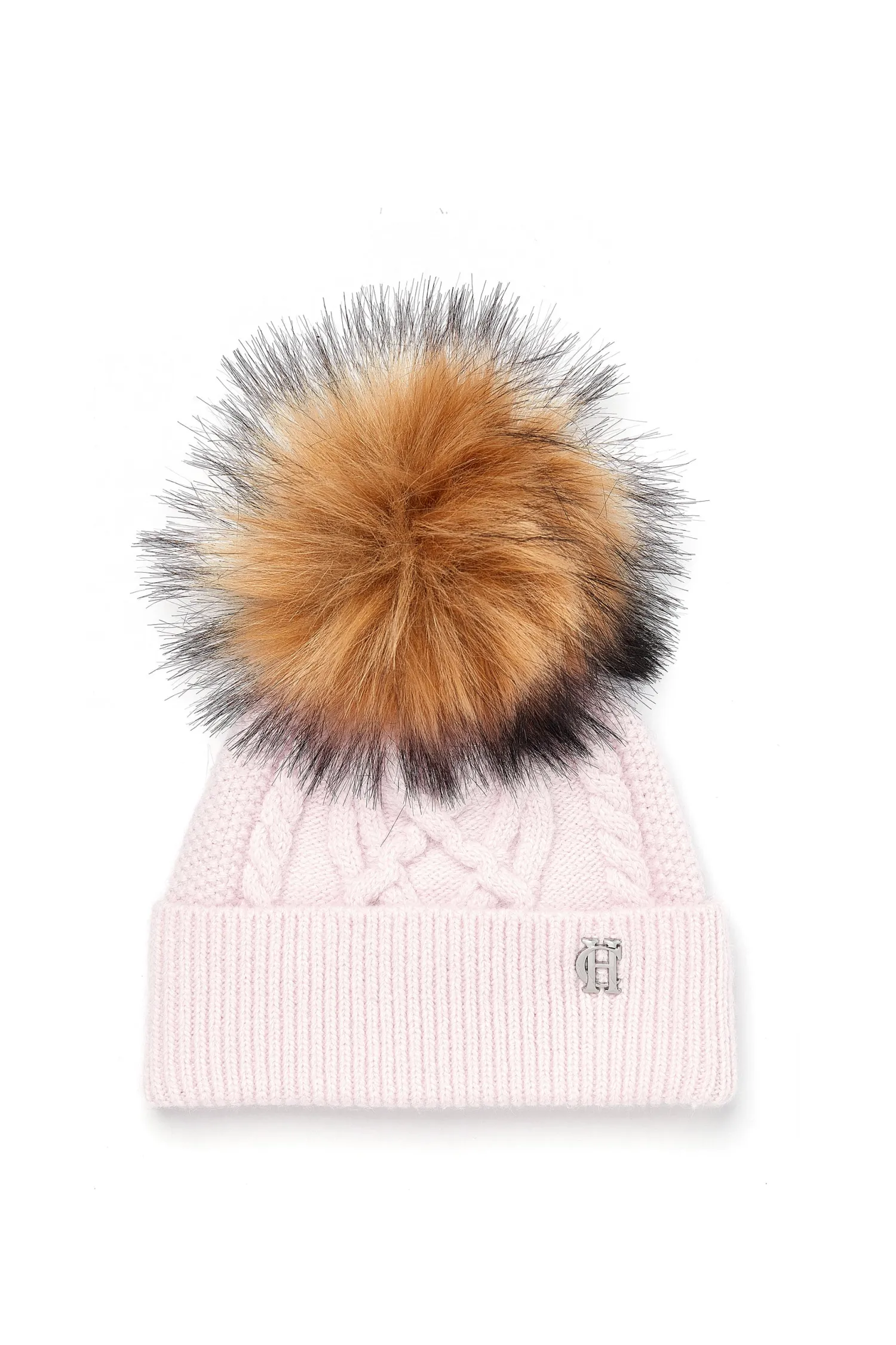 Hot Cortina Bobble Hat (Soft Pink) Women Hats & Headbands|Hats & Headbands