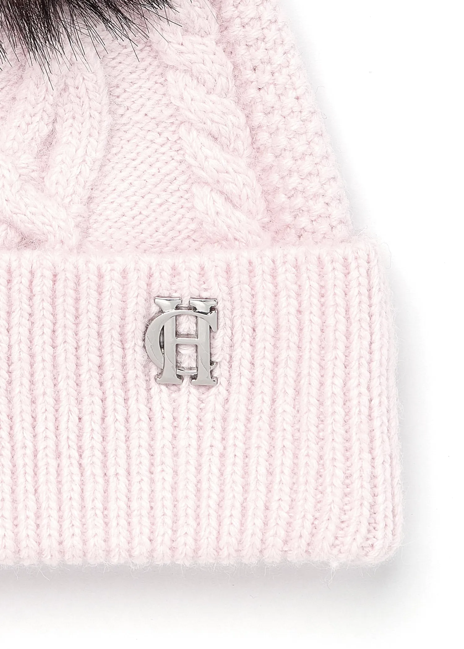 Hot Cortina Bobble Hat (Soft Pink) Women Hats & Headbands|Hats & Headbands