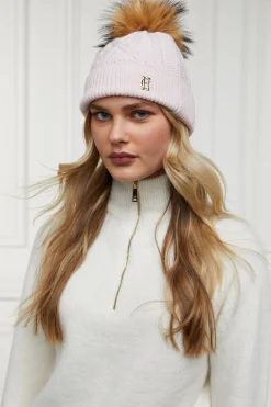 Hot Cortina Bobble Hat (Soft Pink) Women Hats & Headbands|Hats & Headbands