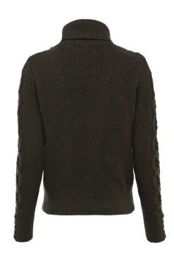 Sale Cortina Roll Neck Knit (Fern Green) Women Knitwear