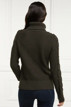Sale Cortina Roll Neck Knit (Fern Green) Women Knitwear
