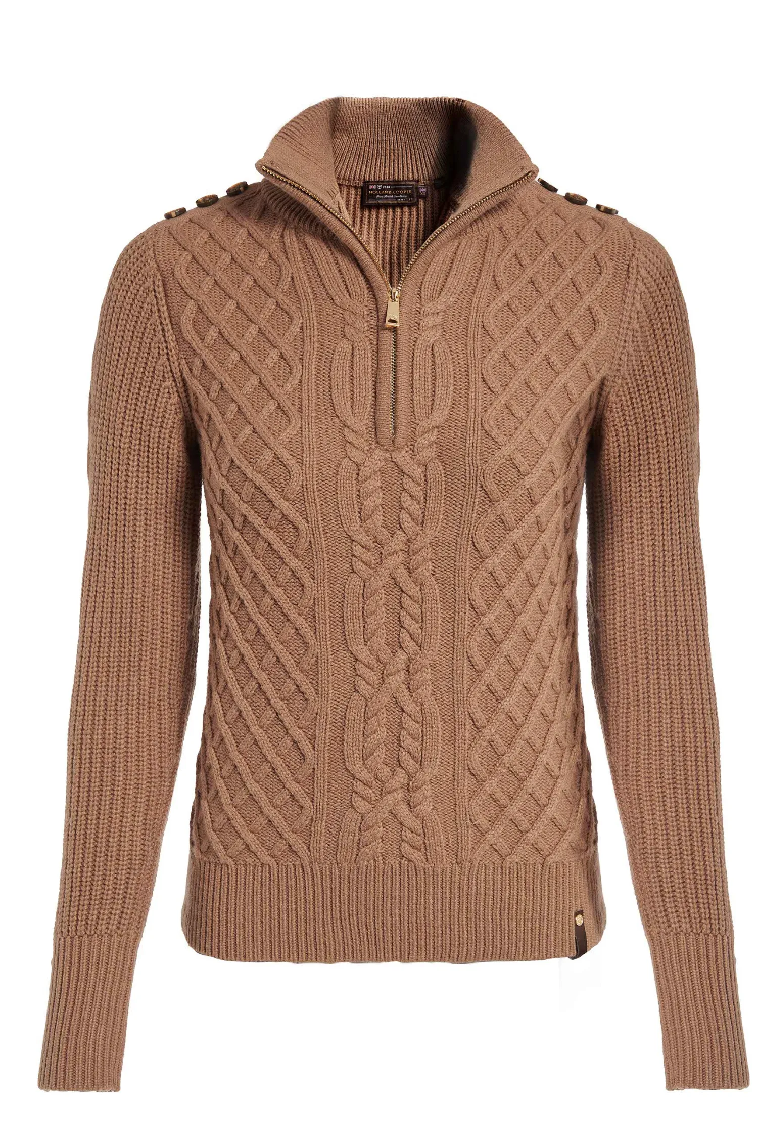 Online Country Cable Quarter Zip Knit Women Knitwear
