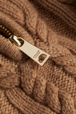 Online Country Cable Quarter Zip Knit Women Knitwear