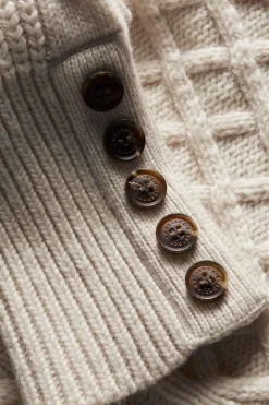 Fashion Country Cable Quarter Zip Knit Women Knitwear