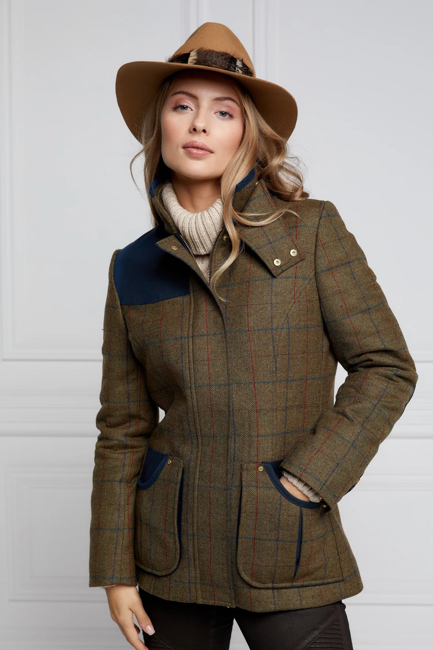 Hot Country Classic Jacket (Glen Green) Women Jackets|Tailoring