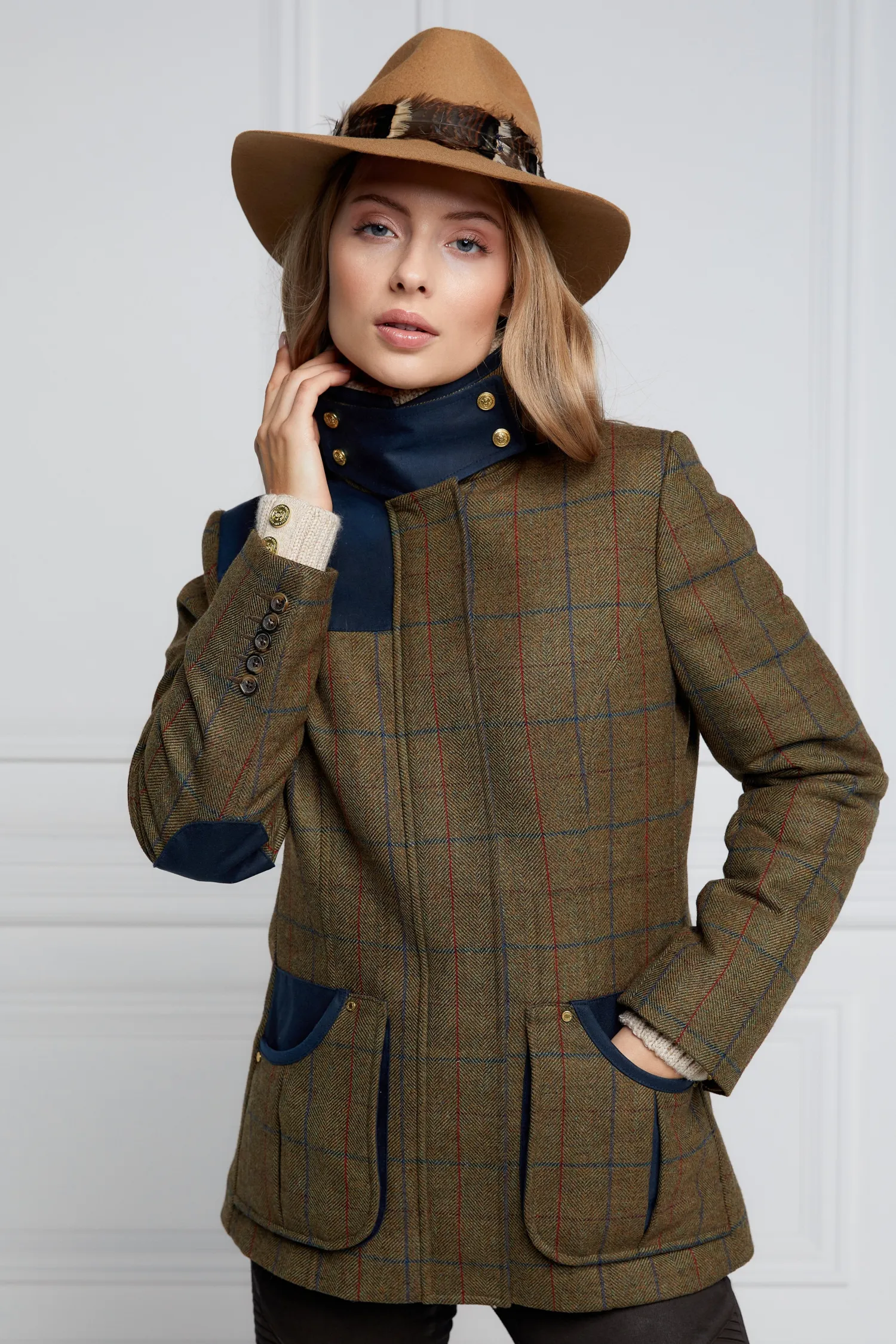 Hot Country Classic Jacket (Glen Green) Women Jackets|Tailoring