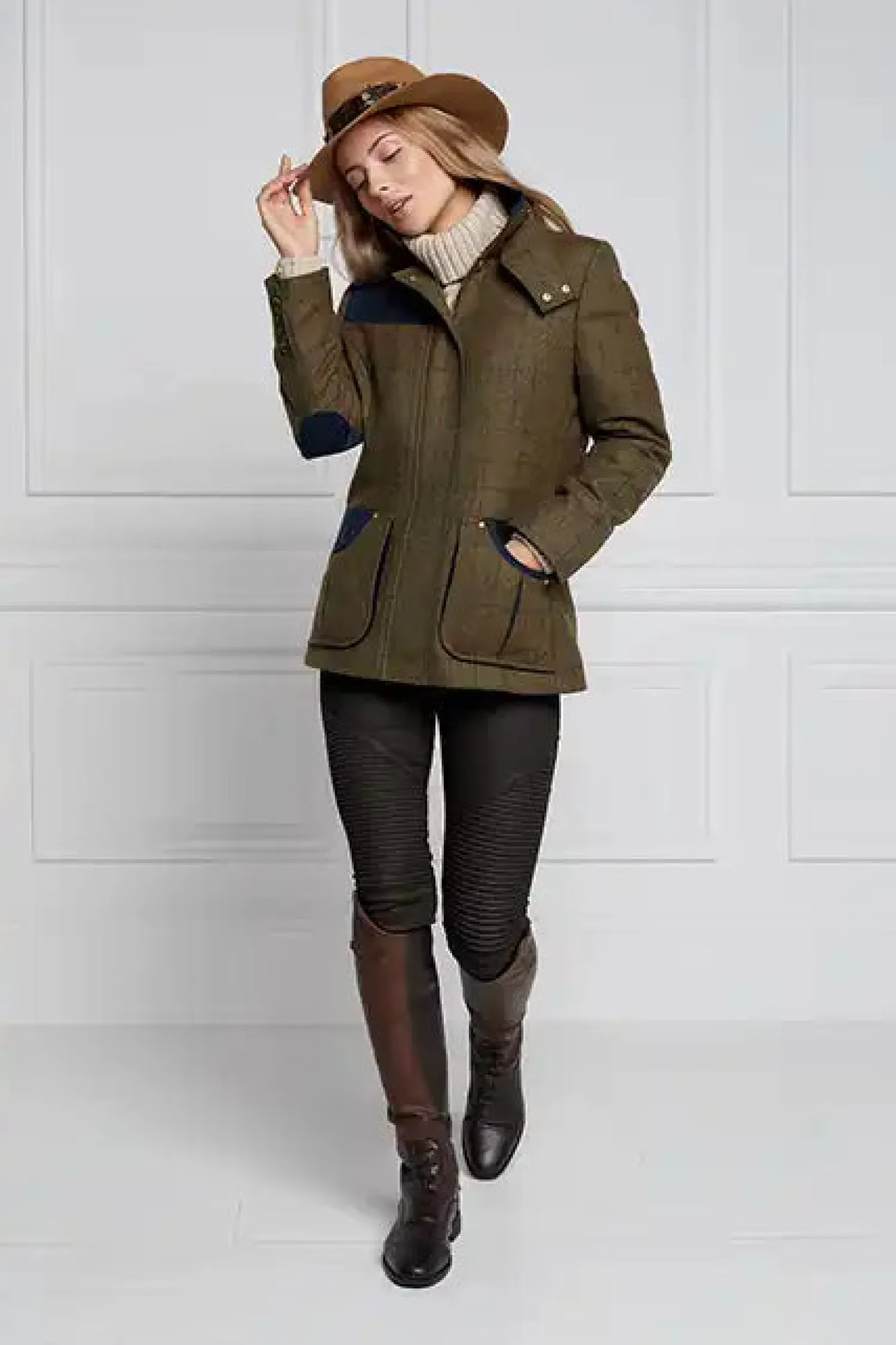 Hot Country Classic Jacket (Glen Green) Women Jackets|Tailoring