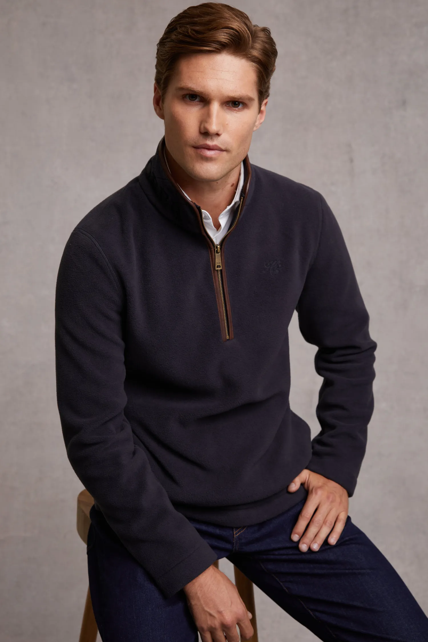 Sale Country Fleece Quarter Zip (Ink Navy) Fleeces