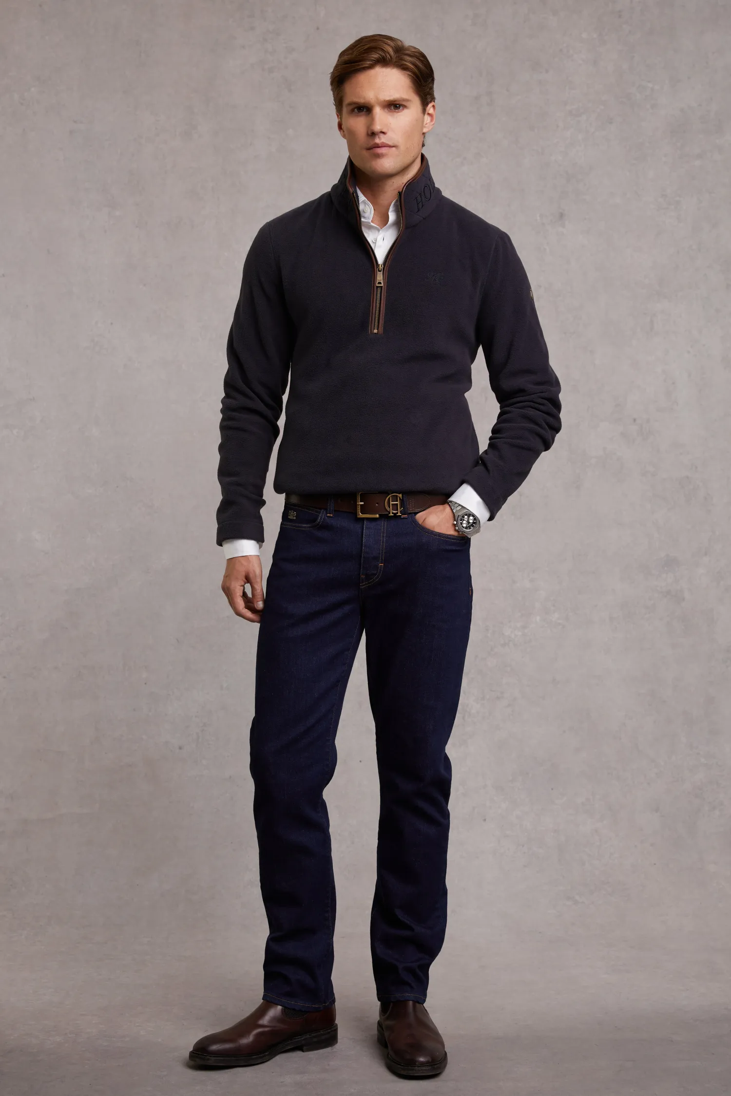 Sale Country Fleece Quarter Zip (Ink Navy) Fleeces