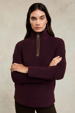 Clearance Country Fleece Quarter Zip Women Fleeces|Fleeces