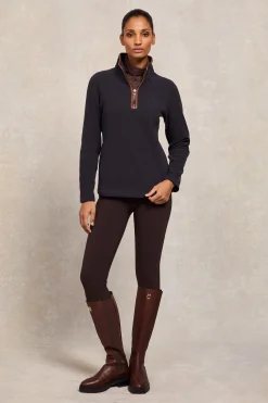 Best Country Fleece Quarter Zip (Ink Navy) Women Fleeces|Fleeces