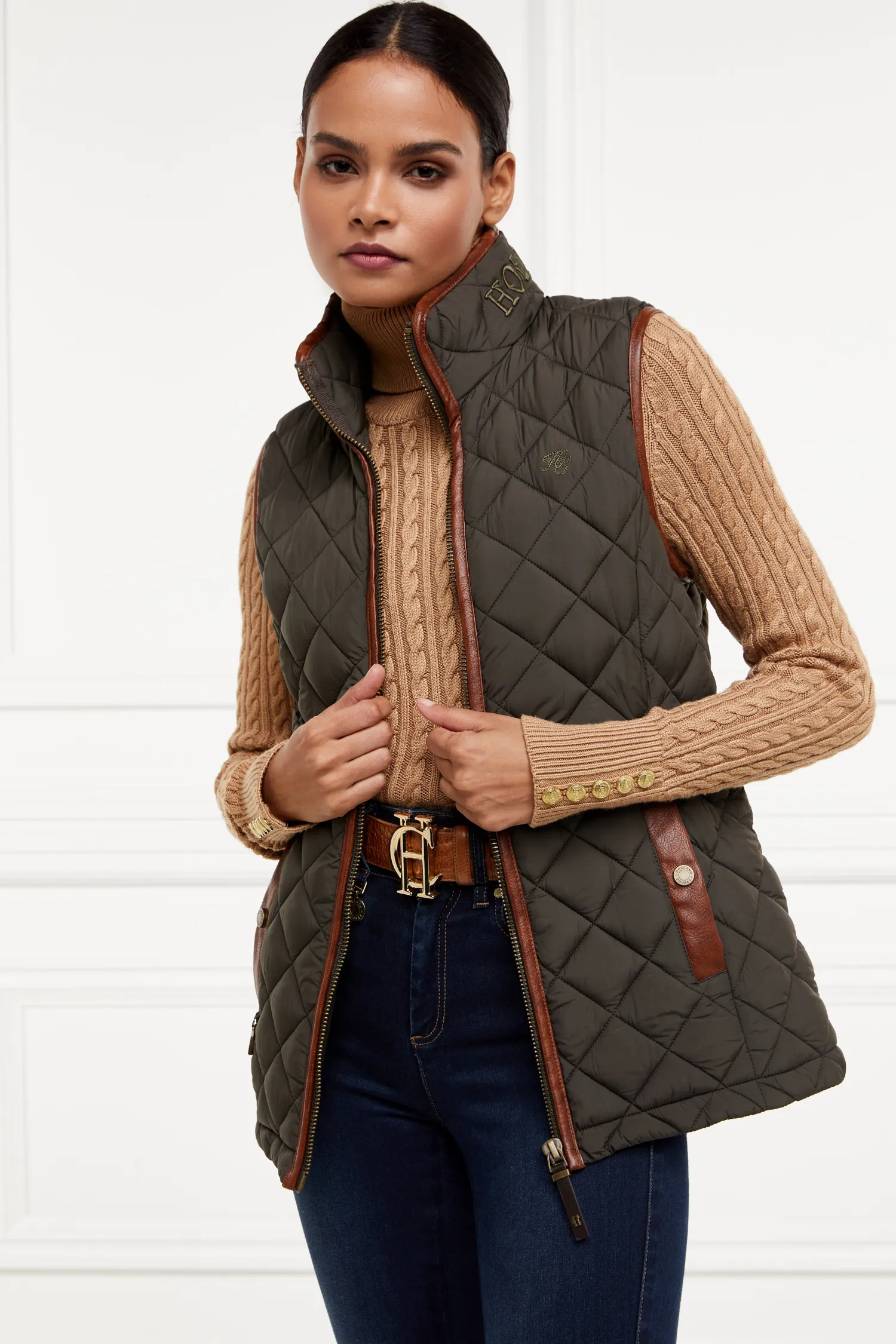 Discount Country Quilted Gilet (Heritage Khaki) Women Gilets