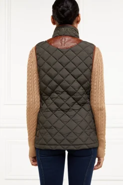 Discount Country Quilted Gilet (Heritage Khaki) Women Gilets