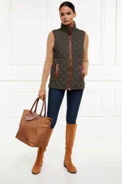 Discount Country Quilted Gilet (Heritage Khaki) Women Gilets