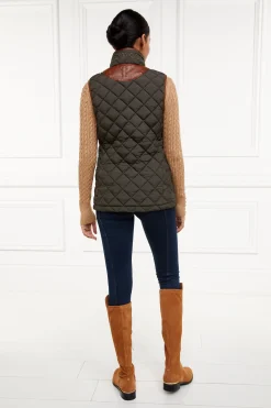 Discount Country Quilted Gilet (Heritage Khaki) Women Gilets