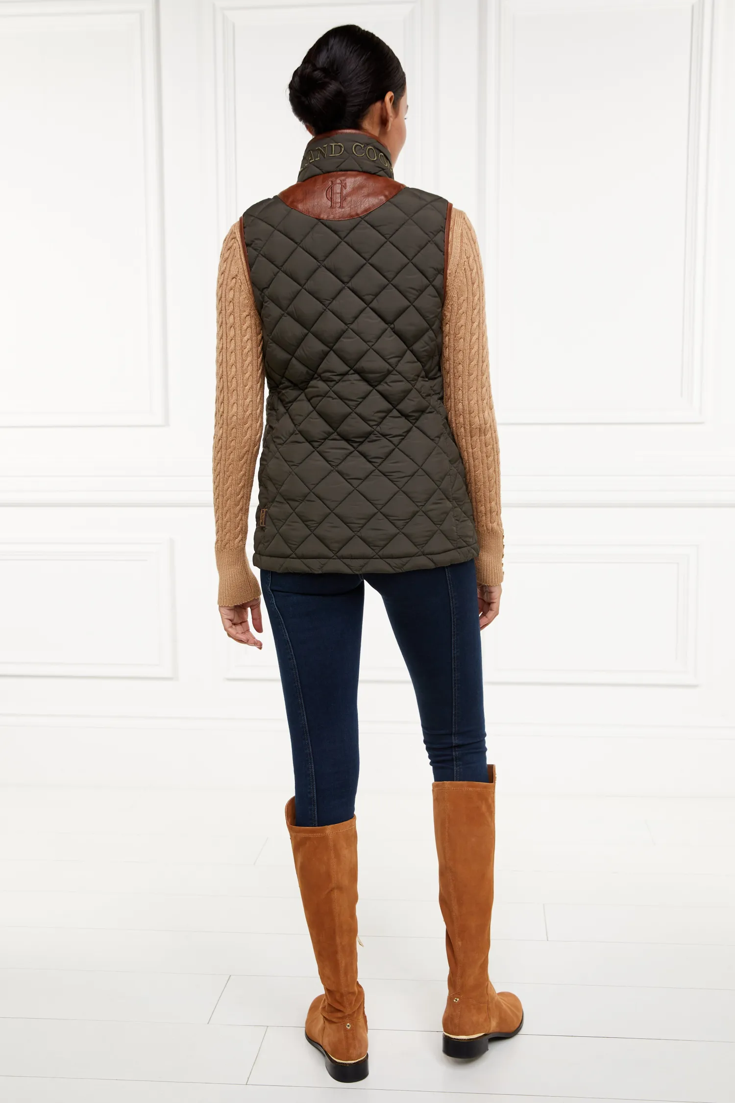 Discount Country Quilted Gilet (Heritage Khaki) Women Gilets