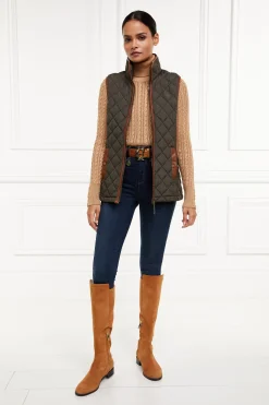 Discount Country Quilted Gilet (Heritage Khaki) Women Gilets