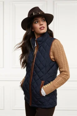 Hot Country Quilted Gilet (Ink Navy) Women Gilets