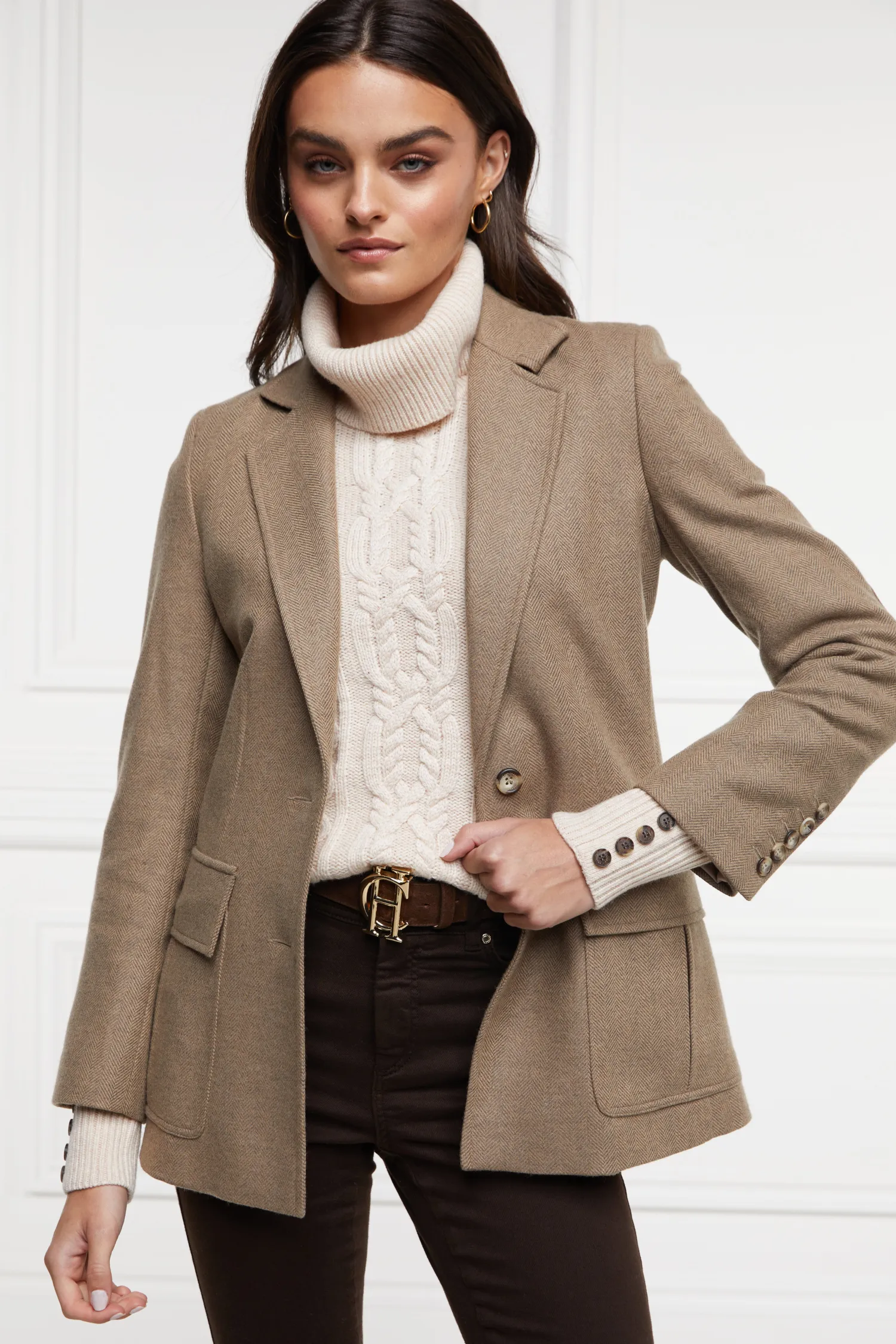Online Country Roll Neck Knit Women Knitwear