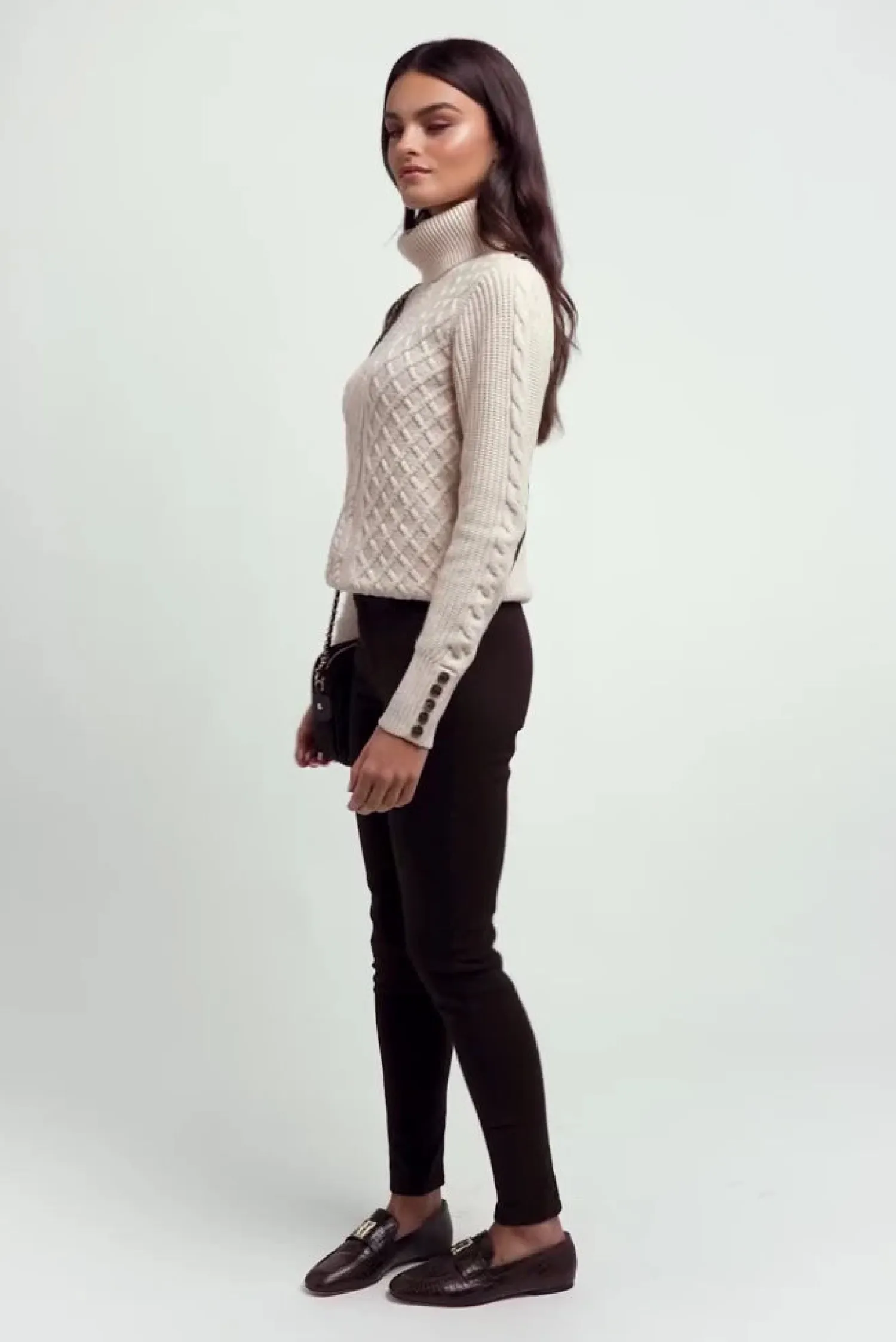 Online Country Roll Neck Knit Women Knitwear