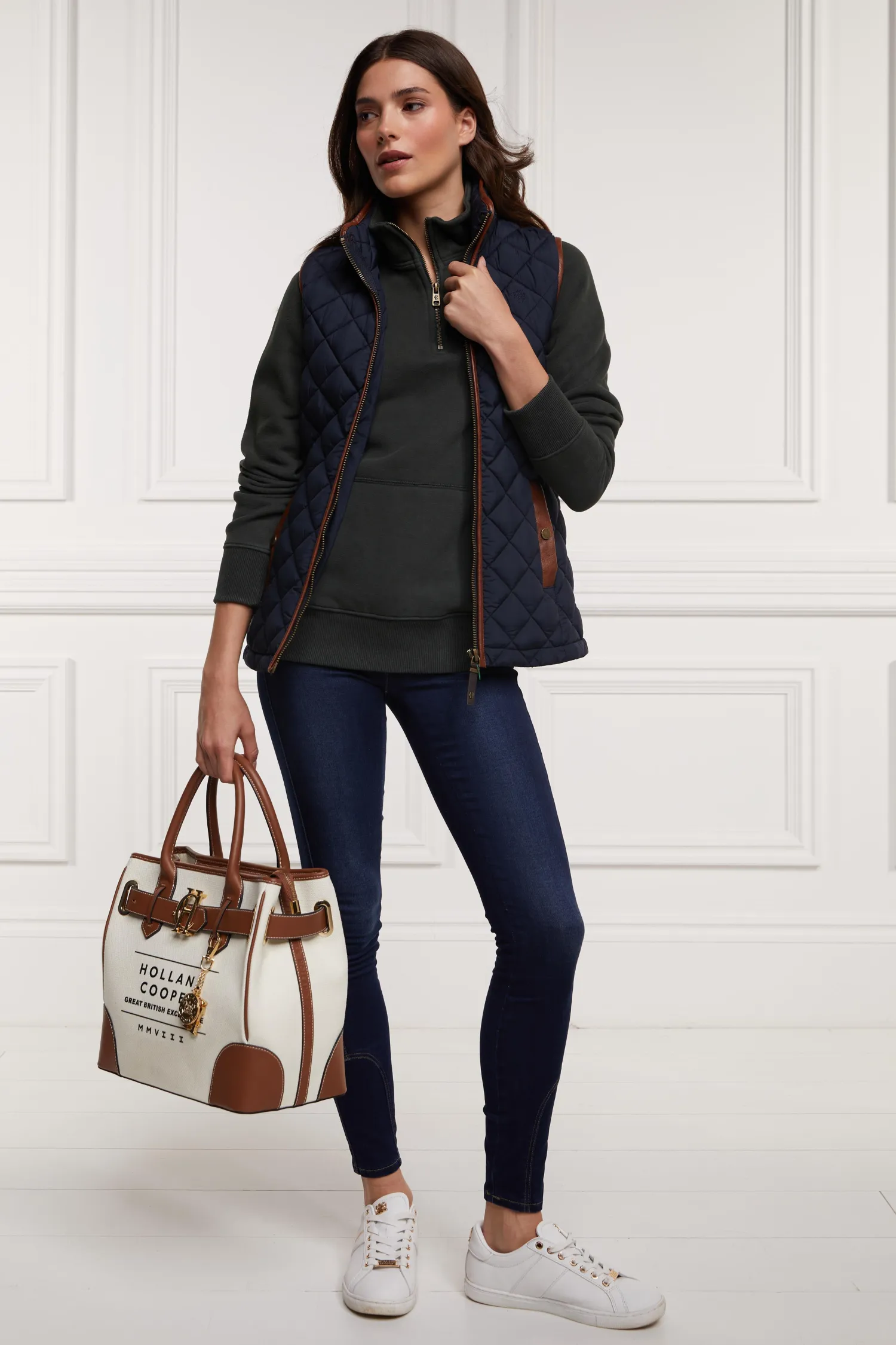 Sale Crest Zip Henley (Racing Green) Women Hoodies & Sweatshirts|Sweatshirts
