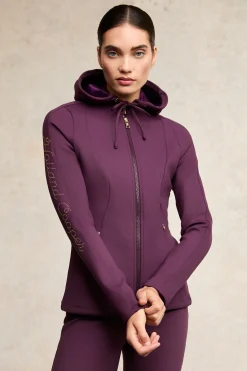 Outlet Crystal Zip Hoodie Jackets