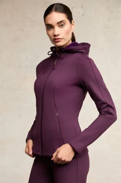 Outlet Crystal Zip Hoodie Jackets