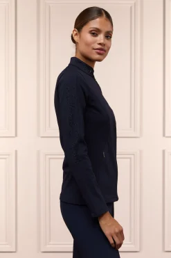 Clearance Crystal Zip Jacket (Ink Navy) Jackets