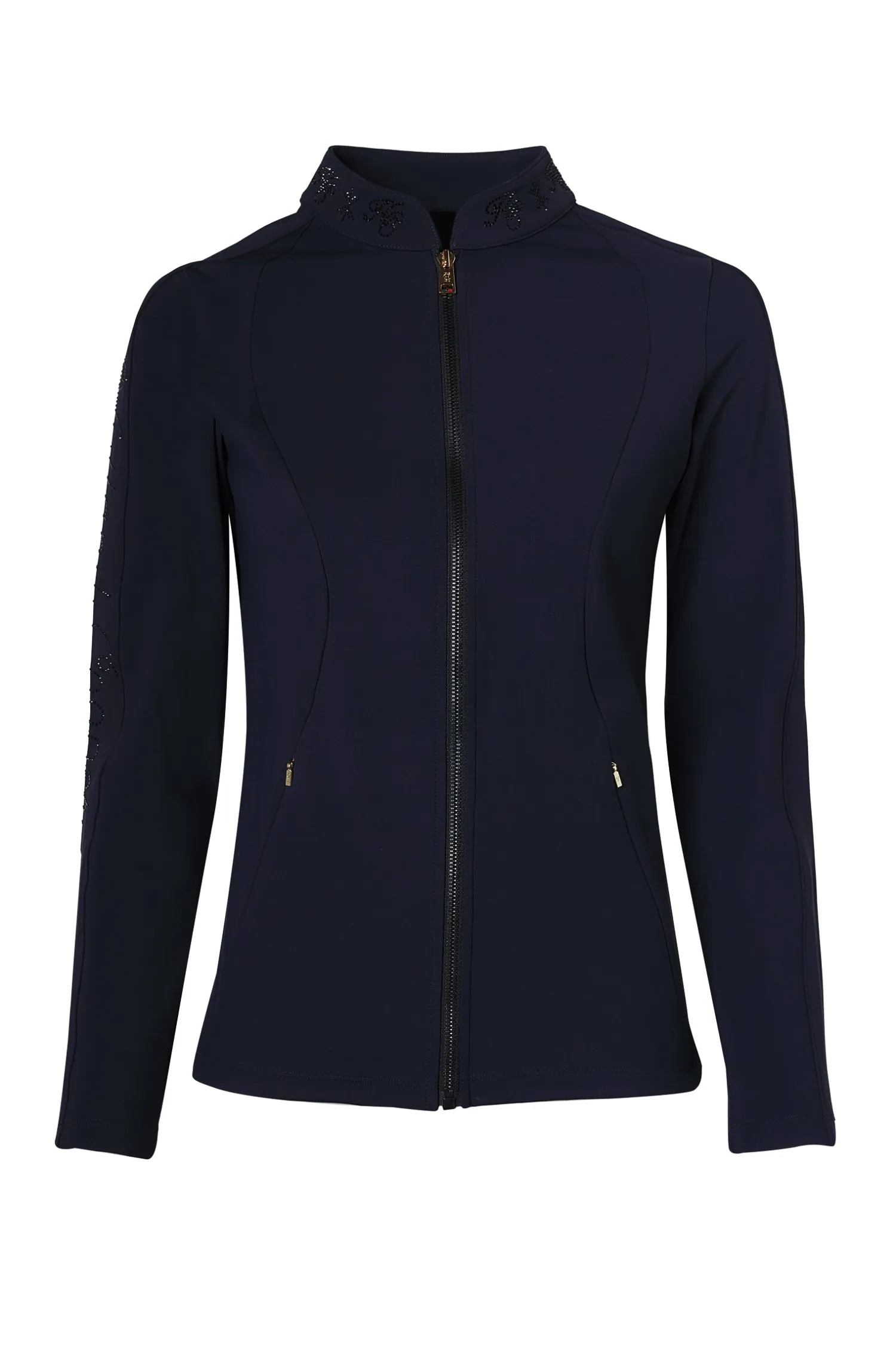 Clearance Crystal Zip Jacket (Ink Navy) Jackets