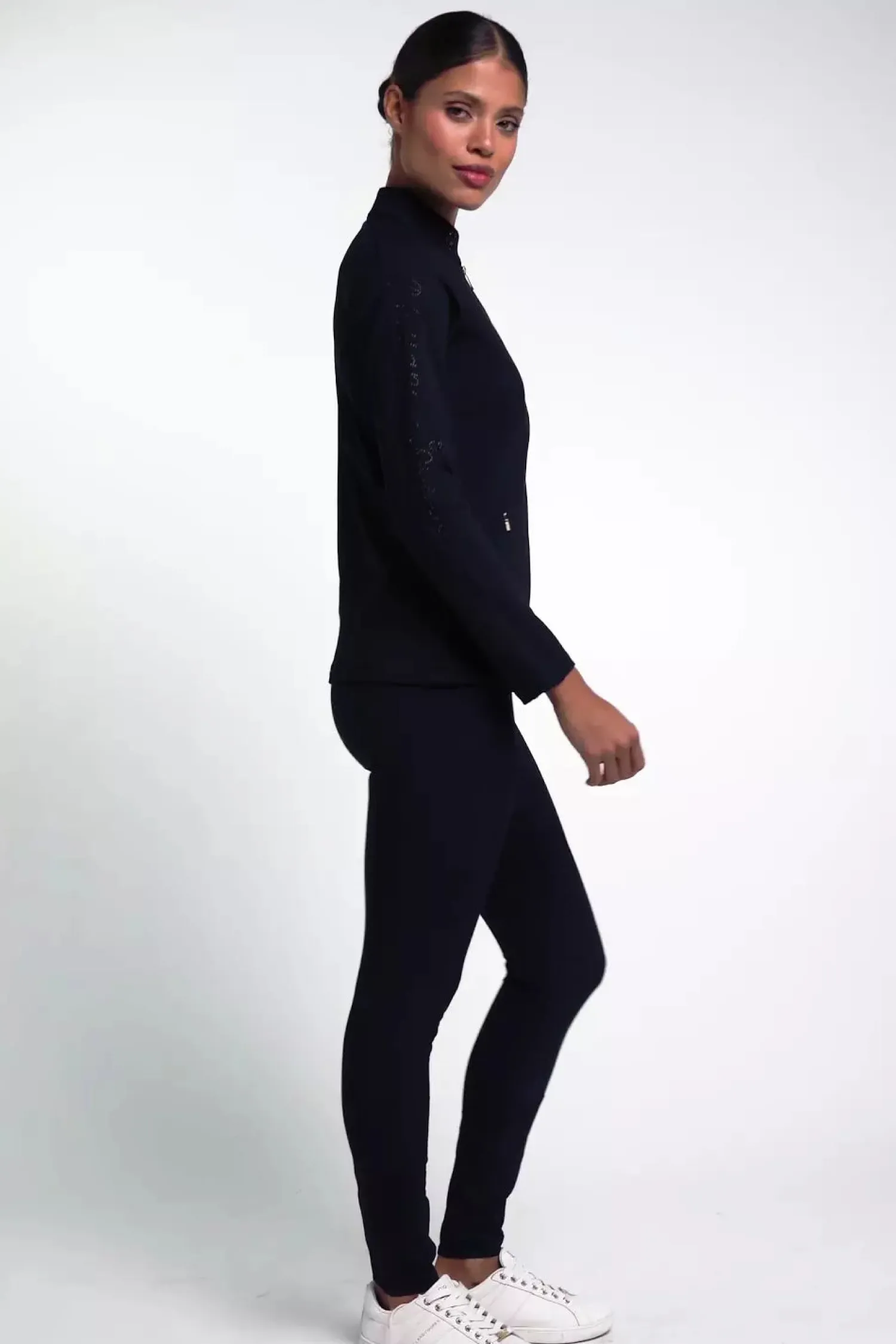 Clearance Crystal Zip Jacket (Ink Navy) Jackets