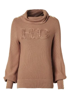 Fashion Daisy Roll Neck Knit Women Knitwear