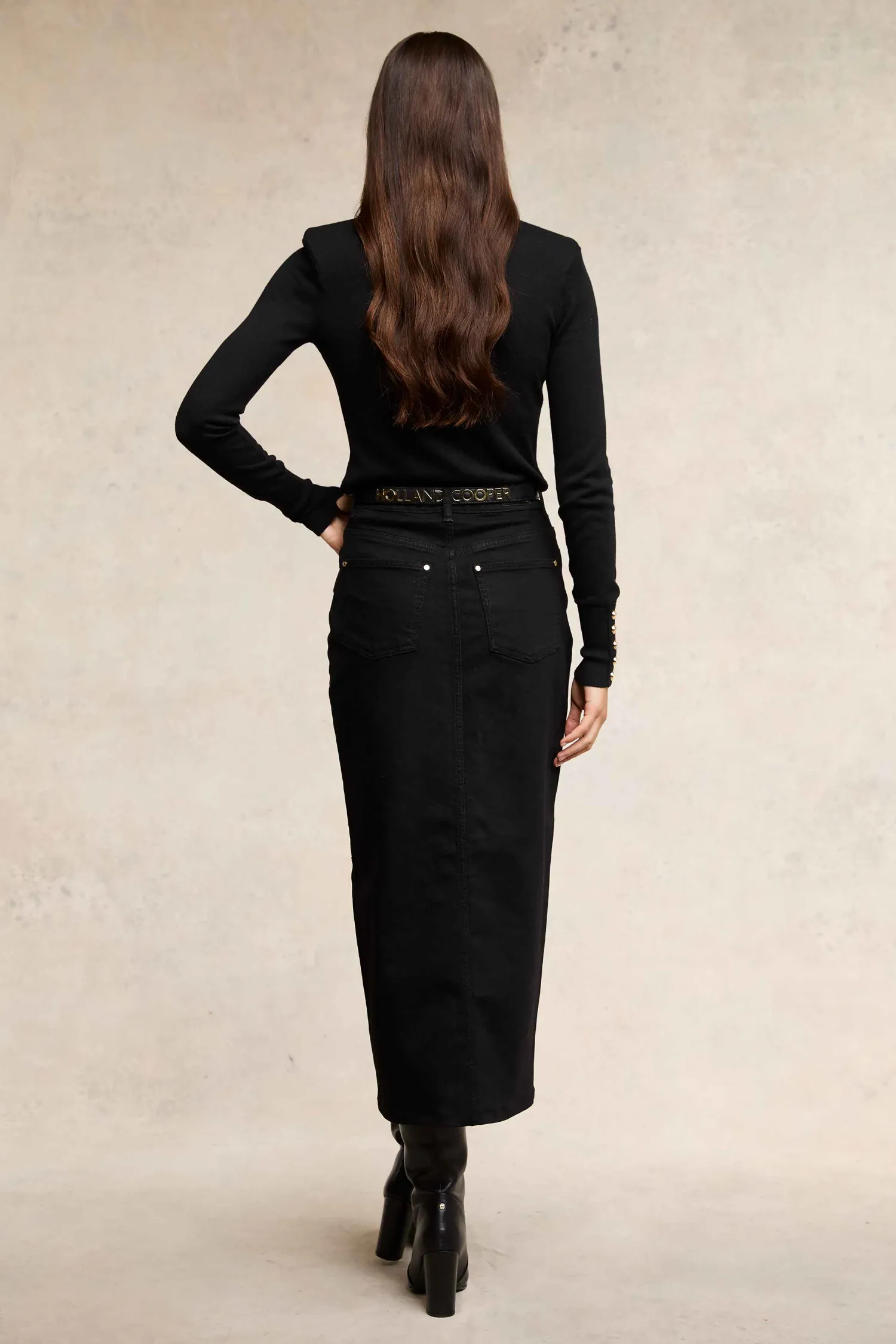 Hot Denim Maxi Skirt Women Skirts