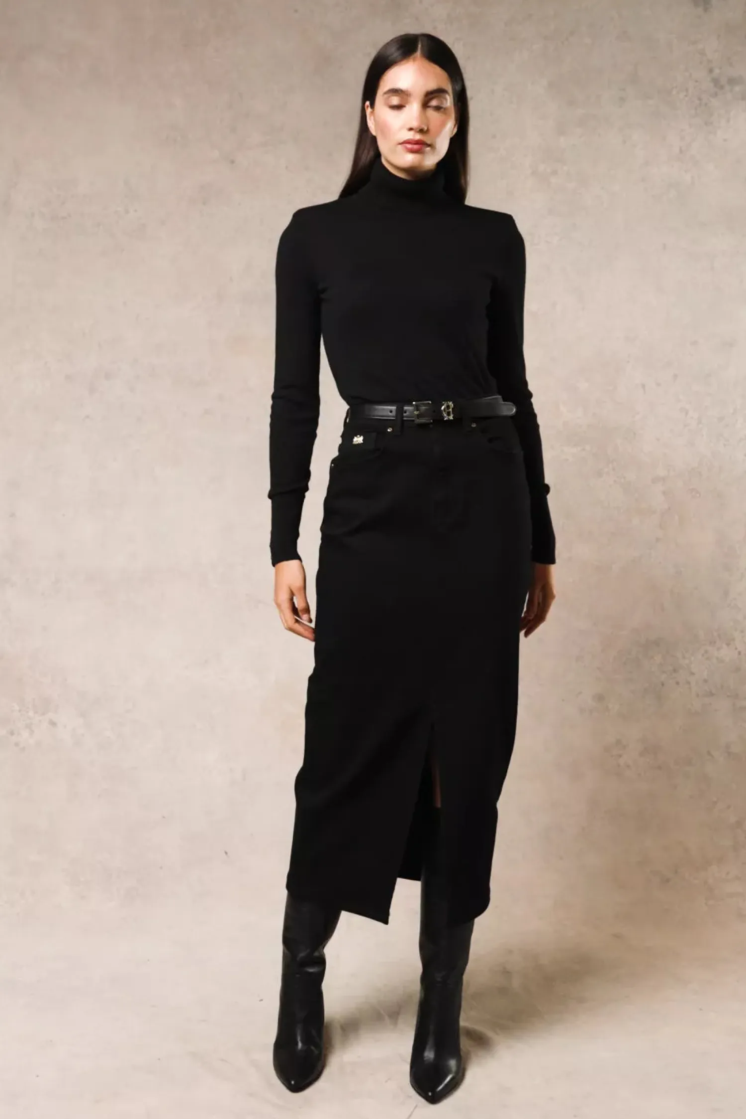 Hot Denim Maxi Skirt Women Skirts