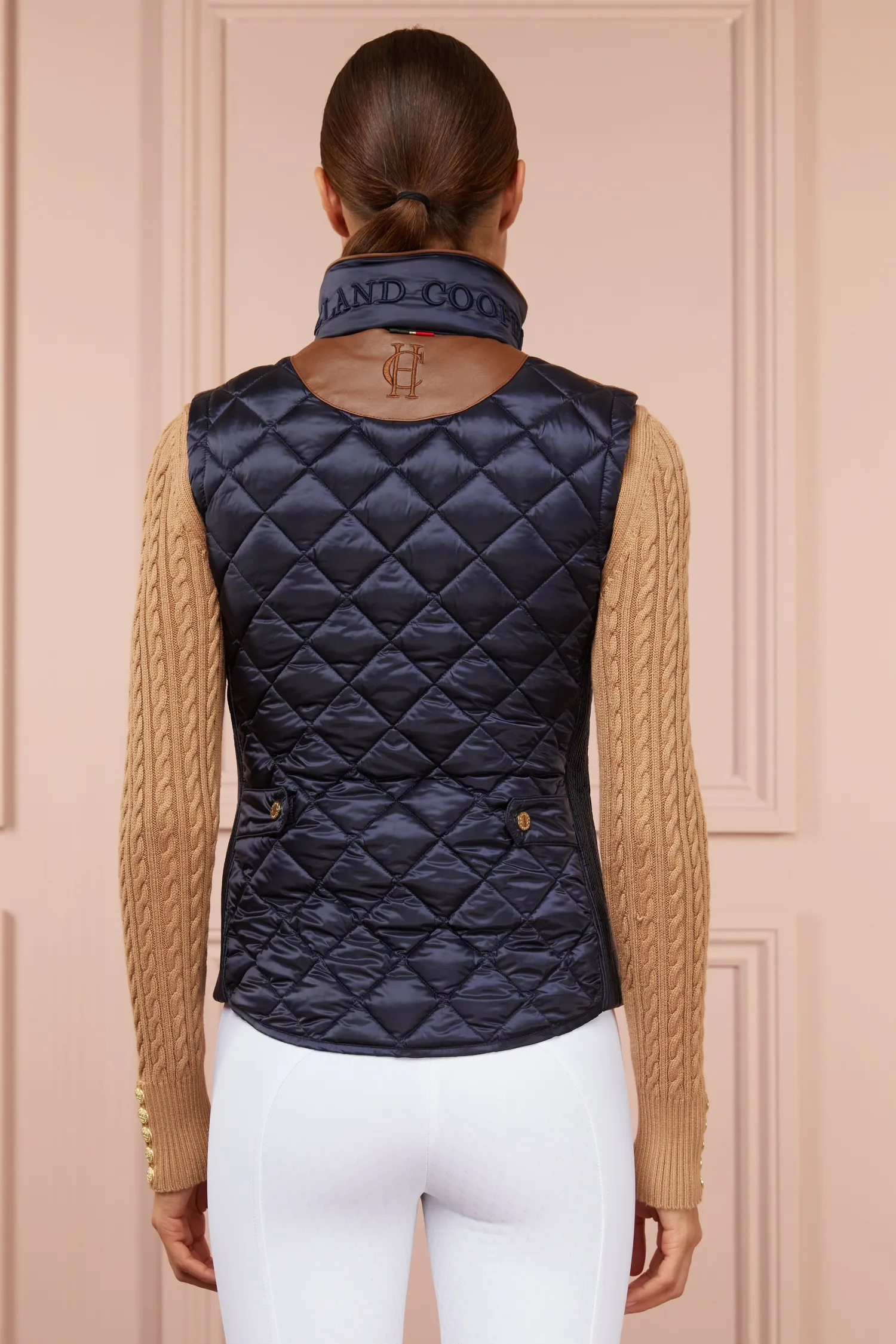 Sale Diamond Quilt Classic Gilet (Ink Navy) Women Gilets|Gilets