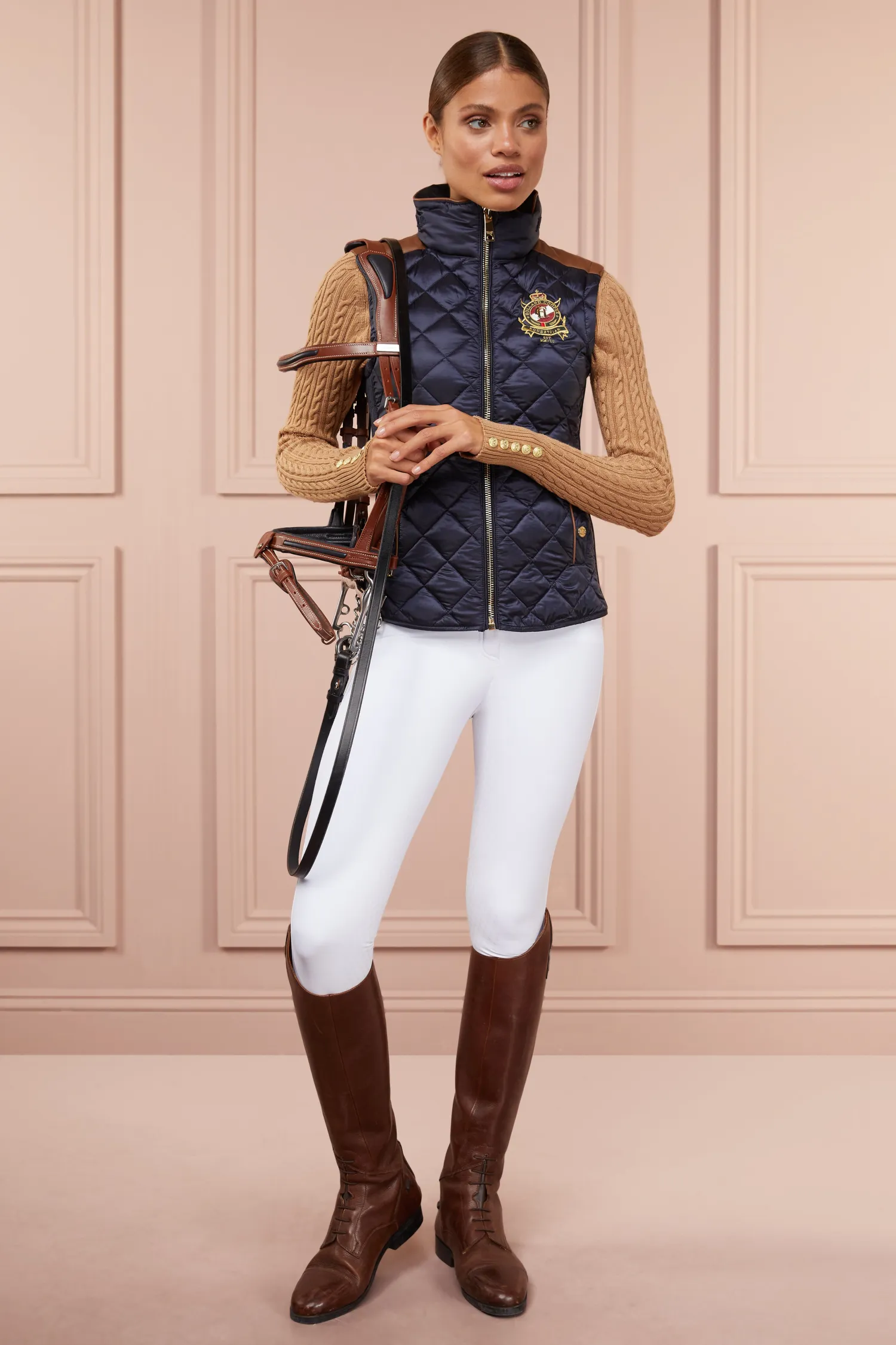 Sale Diamond Quilt Classic Gilet (Ink Navy) Women Gilets|Gilets