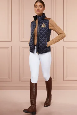 Sale Diamond Quilt Classic Gilet (Ink Navy) Women Gilets|Gilets